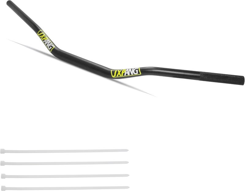 Universal 1-1/8" 28mm Fat Handlebars Motorcycle Handle Bars For WR KX KLX RM CRF CR YZ RMZ RMX DRZ Dirt Pit Bike (Black)